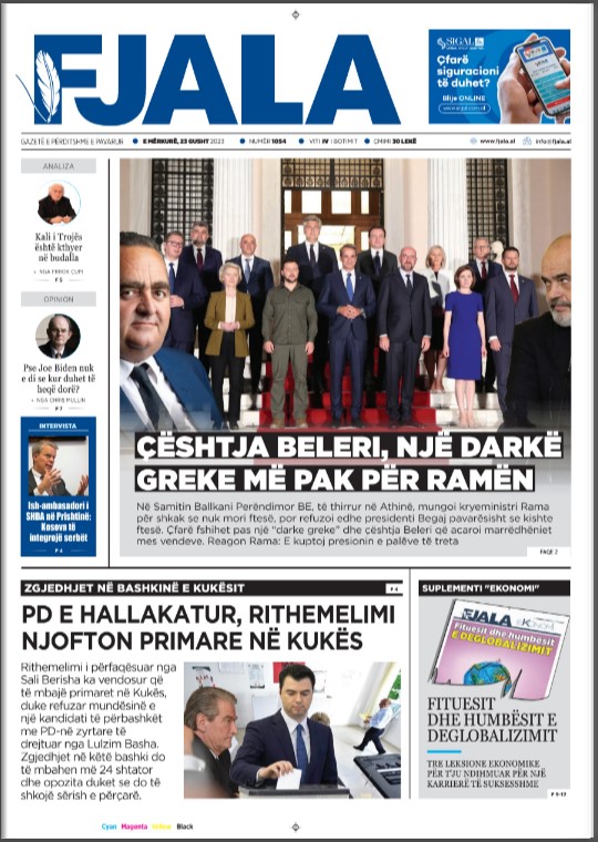 Gazeta Fjala Gusht Gazeta Fjala