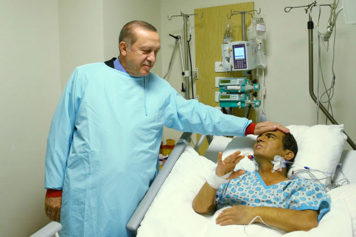 Turkish President Erdogan visits Olympic champion in weightlifting Naim Suleymanoglu