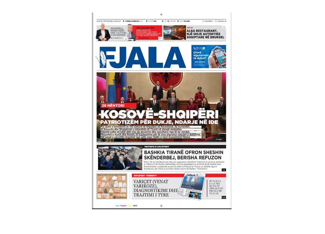 Gazeta Fjala, 28 Nëntor 2022 - Gazeta Fjala