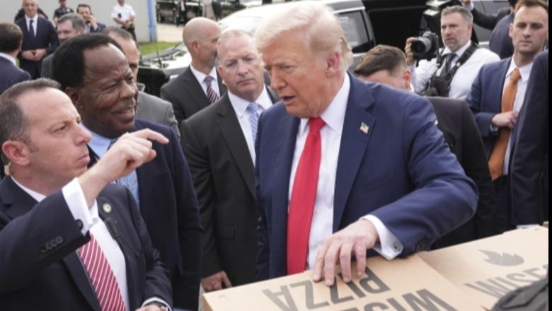 Trump patrullon rrugët e Uashingtonit, u çon ushtarëve pica dhe hamburgera