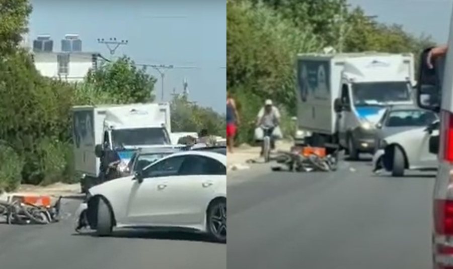 Fier, makina përplaset me motoçikletën, plagoset një person
