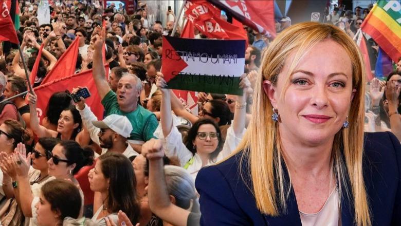 Meloni: Dhuna e pseudo-protestuesve, s’do e bëjë më të mirë jetën e njerëzve në Gaza!