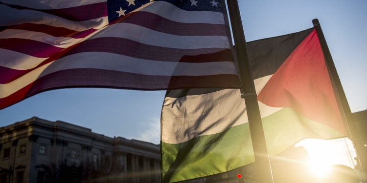 Washingtoni sulmon aleatët: Njohja e Palestinës, shfaqje politike