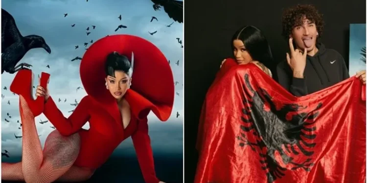 Cardi B mbështillet me flamurin kuqezi, gjesti që ndezi rrjetin
