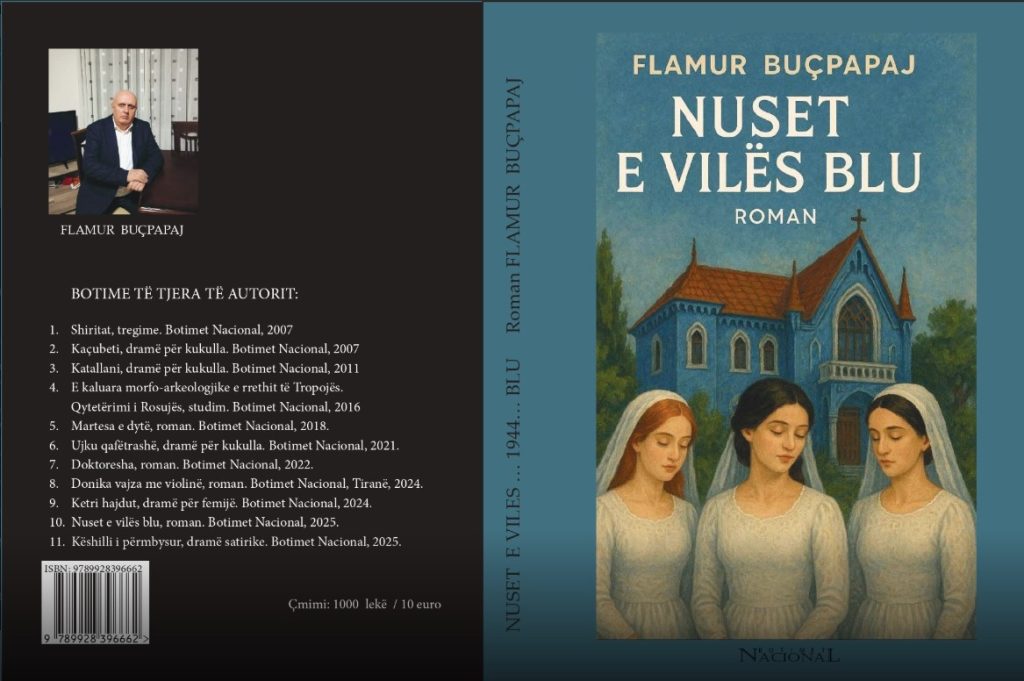 “Nuset e vilës blu”, romani i ri nga Flamur Buçpapaj