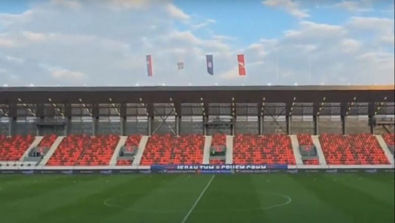 Hoqën flamurin shqiptar nga stadiumi, reagon Federata Serbe: Do ta rikthejmë