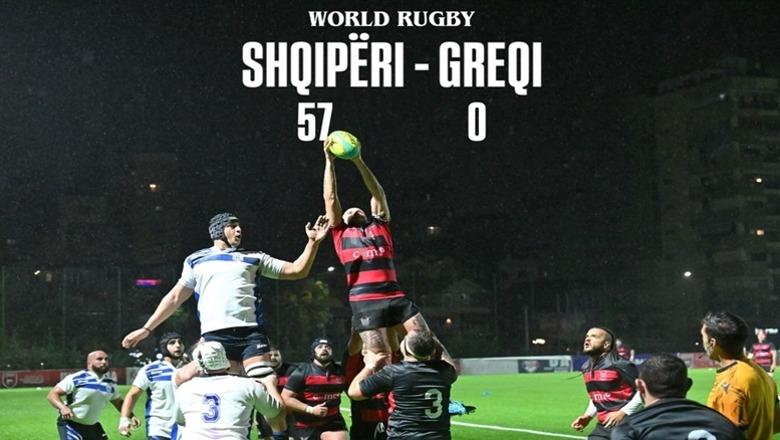 Shqipëria e regbisë bën historinë, kuqezinjtë mposhtin 57-0 Greqinë në Tiranë