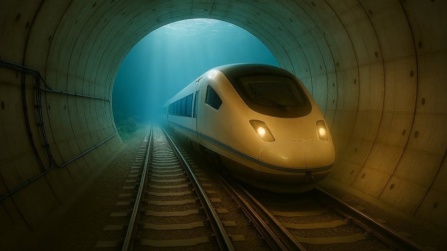 123 kilometra nën ujë, tuneli që do të përshkojë detin për 40 minuta