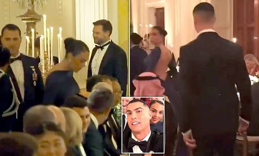 Me kurriz jashtë, Georgina Rodriguez shfaqet me fustan ekstravagant në darkën me Donald Trump!