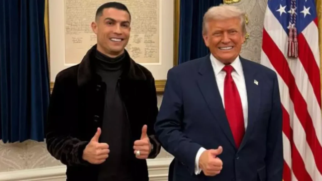 Cristiano Ronaldo, i ftuari nderi i Trump në Shtëpinë e Bardhë