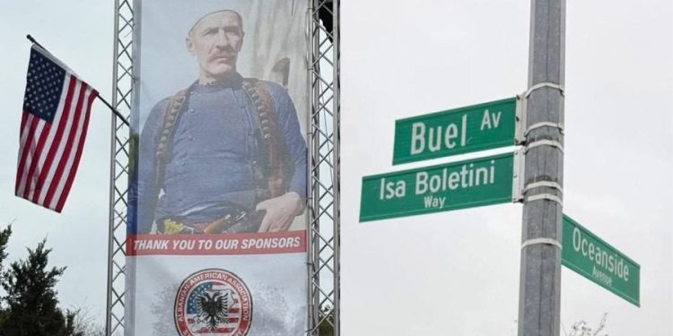 FOTOLAJM / Rruga në Nju-Jork merr emrin “Isa Boletini” me rastin e 113-vjetorit të Pavarësisë