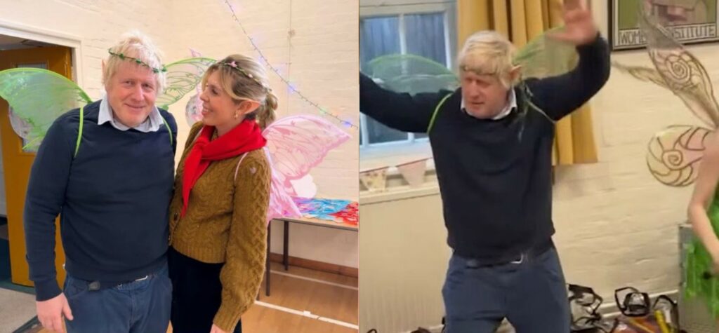 Boris Johnson i veshur si zanë… momenti viral nga festa e ditëlindjes së vajzës