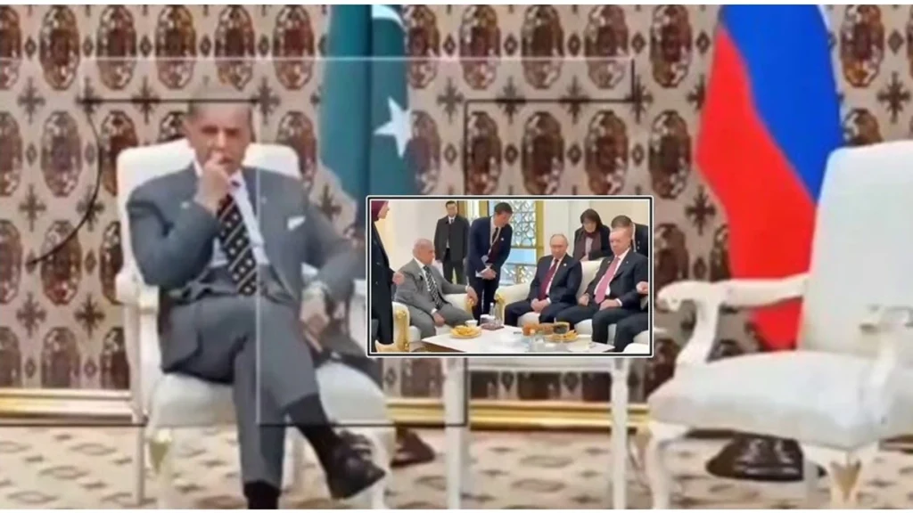 E lanë të presë 40 minuta, kryeministri i Pakistanit humb durimin hyn pa ftuar në takimin Erdogan-Putin