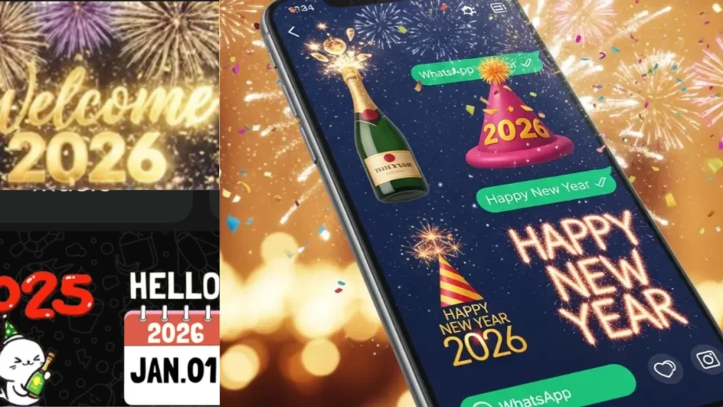 WhatsApp publikon stickera për Vitin e Ri 2026, efekte për videothirrje dhe më shumë