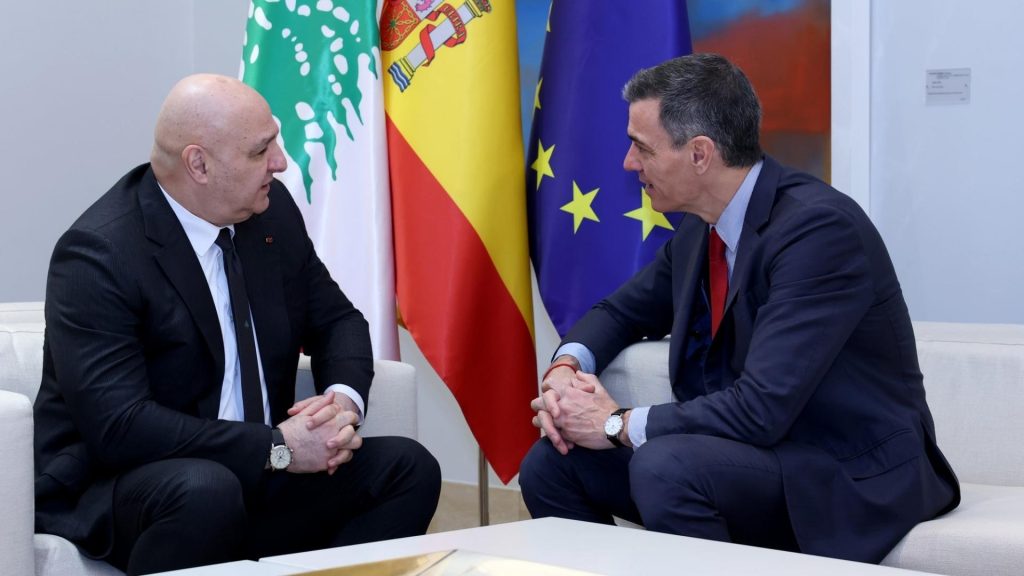 Madrid/ Sanchez pret presidentin libanez Joseph Aoun