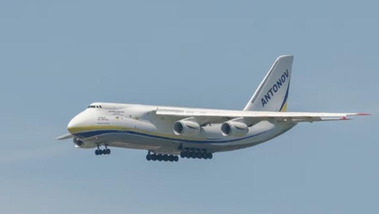 Avioni gjigand ‘Antonov An-124’ ulet në Aeroportin e Prishtinës, dyshohet se ka sjellë pajisje ushtarake për KFOR