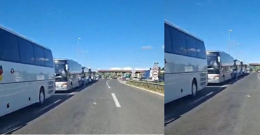 Tubimi i studentëve shqiptarë në Maqedoninë e Veriut, ndalohen pesë autobusë me protestues në Kumanovë