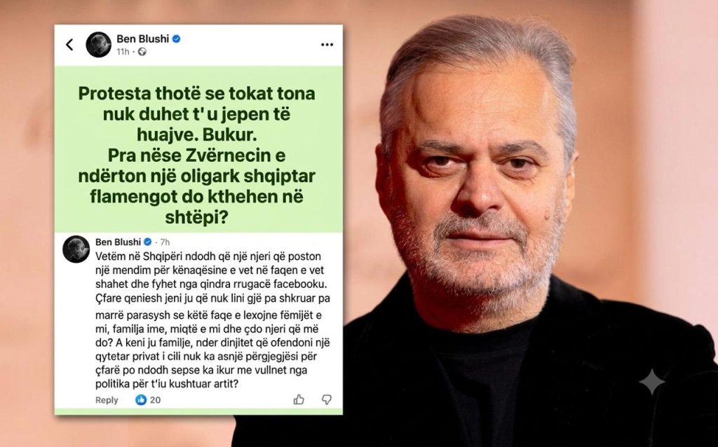 Rrjeti “kryqëzon” Ben Blushin, shkrimtari reagon ashpër: Rrugaçë Facebook-u!