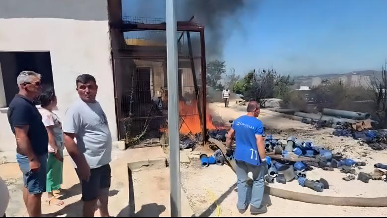 Zjarri në Drizë, flakët prekin ujësjellësin, digjet baza materiale në linjat e furnizimit!
