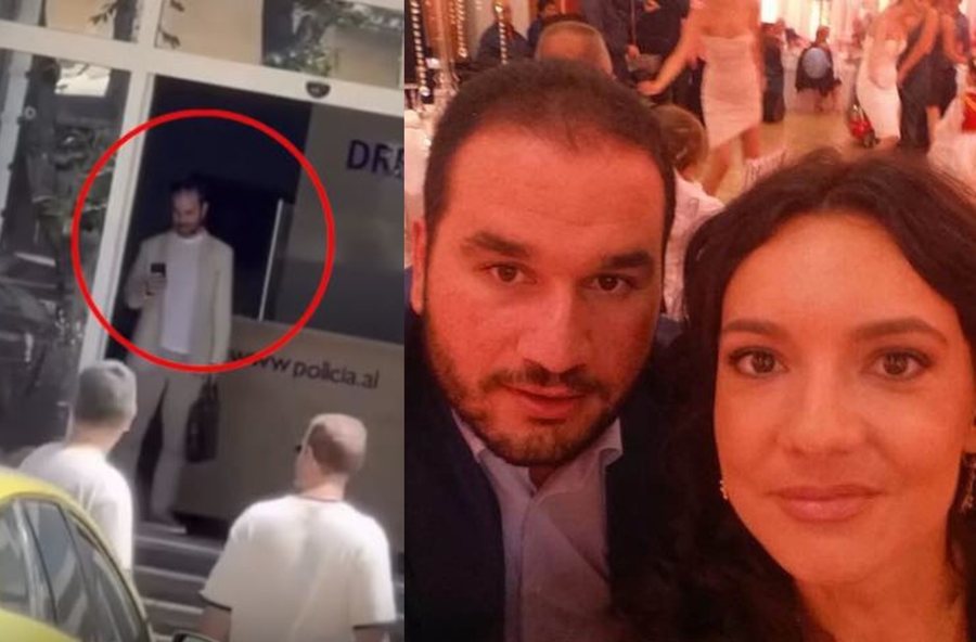 Me çantën në dorë, bashkëshorti i Elisa Spiropalit paraqitet në Policinë e Tiranës (FOTO)