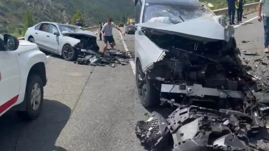 Aksident në aksin Milot-Rrëshen, automjeti përplaset me kamionin, katër të plagosur