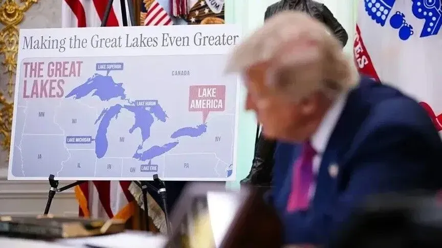 Trump kërkon nga Apple ta riemërtojë “Liqenin Ontario” në ‘Liqeni Amerika”