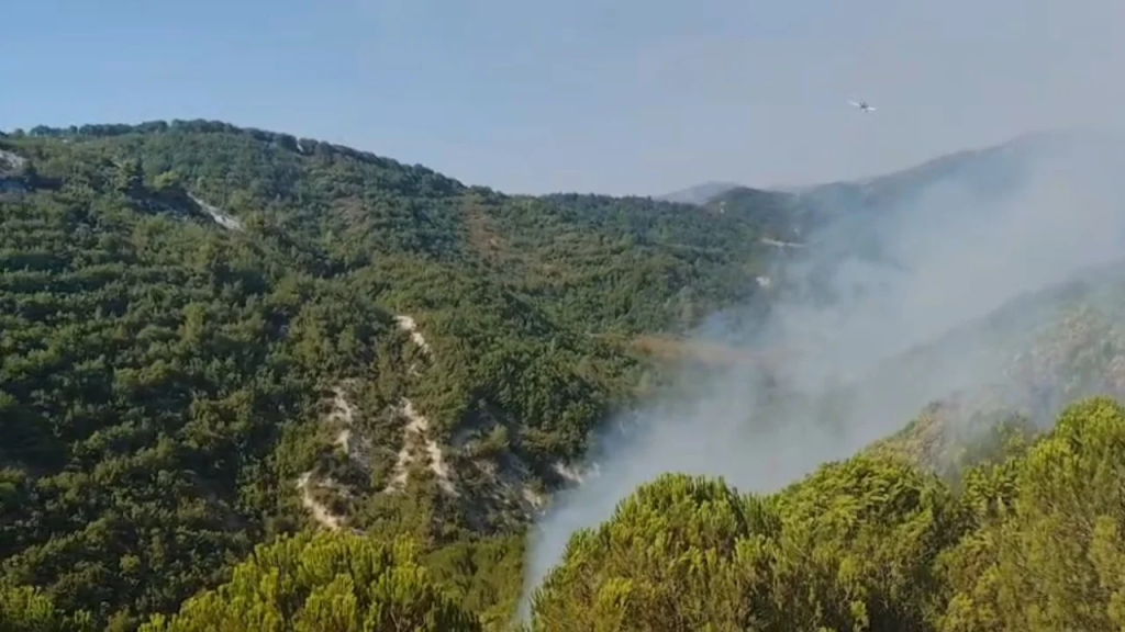 Zjarri nuk ndalet as pas 48-orëve në Mallakastër, era dhe temperaturat e larta përkeqësojnë situatën