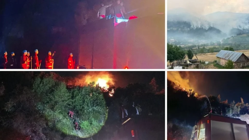 Zjarret në vend, Ministria e Mbrojtjes: 14 vatra aktive, 309 efektivë të Forcave të Armatosura në terren!