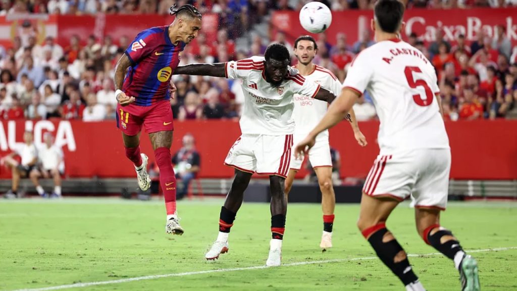 Barcelona nuk ndalet, Raphinha bën përmbysjen e madhe në “Sánchez-Pizjuán”