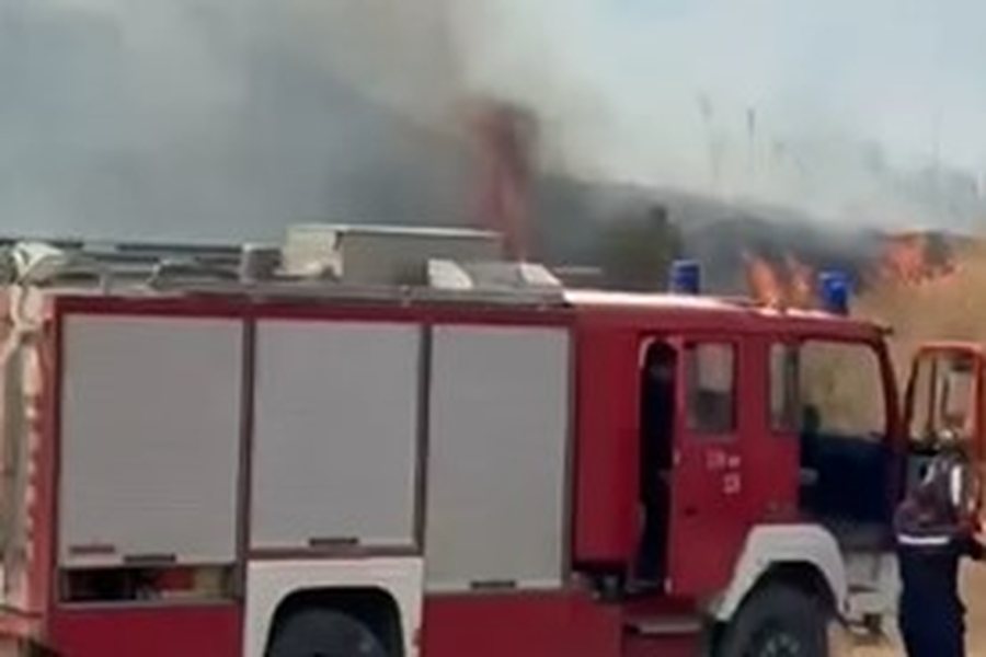 Zjarri përfshin zonën e Bagos në Kavajë, flakët “kërcënojnë” banesat, kërkohet ndërhyrje nga ajri
