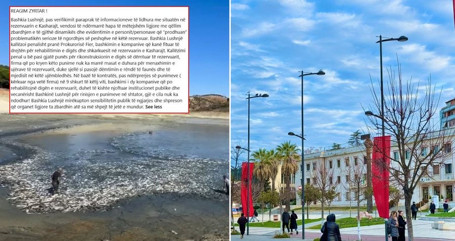 15:44 Tonelata peshq të ngordhur pas tharjes së digës/ Bashkia Lushnjë kallëzon penalisht kompanitë!