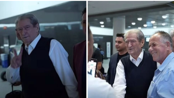‘Përtej oqeanit’/ Berisha mbërrin në SHBA, kreu i PD publikon pamjet nga pritja në aeroport
