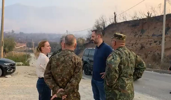 Himara në luftë me flakët, prefektja Alushi: Janë djegur banesa dhe pemëtari, dëmet do vlerësohen pas shuarjes së zjarrit