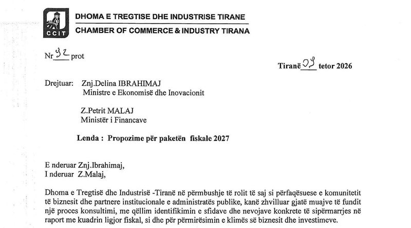 Paketa Fiskale 2027, kërkesa nga biznesi: ulje taksash për agropërpunimin, ndërtimin dhe akcizat