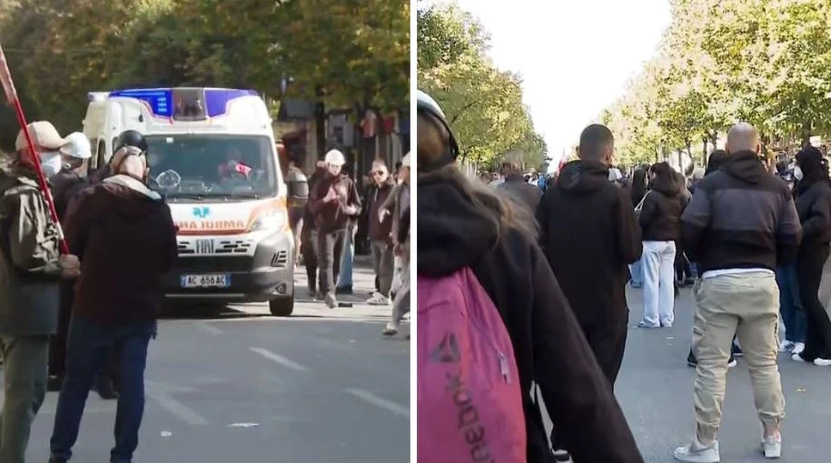 13:43 Pas këngës dhe valleve nisin tensionet! Lëndohet një gazetare, largohet me ambulancë