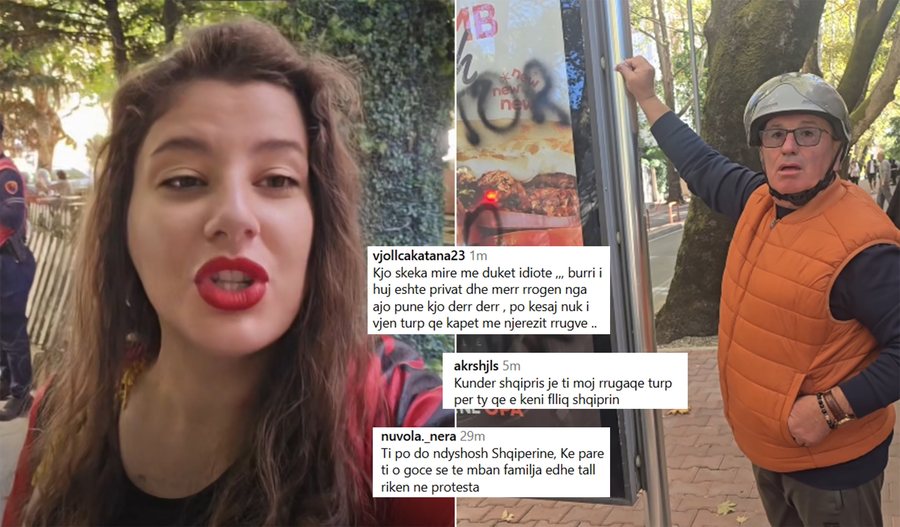 “Mos e dëmto, është pronë private!”/ Protestuesja shpërthen, qytetarët e kryqëzojnë në komente: “Ti qenke injorante”