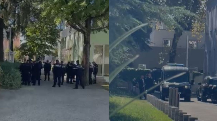 Studentët në protestë, policia “blindon” Kryeministrinë! Forca të shumta në terren (Video)