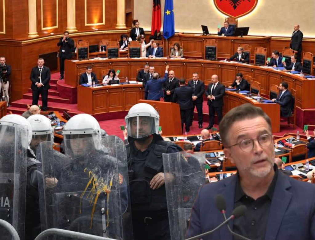 Debati për “Territorialen”! Braçe nuk ndryshon qëndrim, nis sërish protesta te Parlamenti
