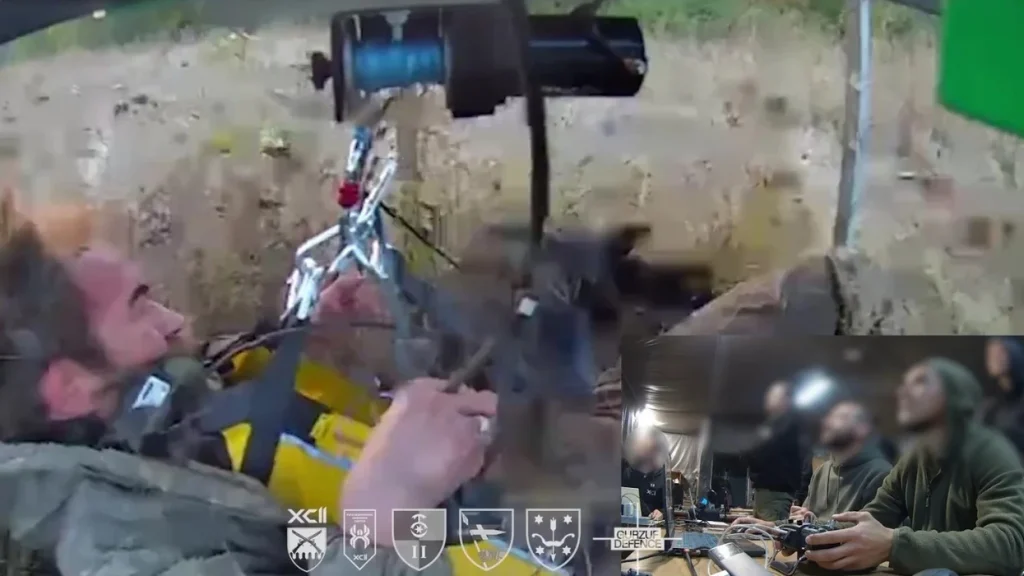 Pamje që tregojnë evakuimin e një ushtari të plagosur me dron/ Rast i parë në botë