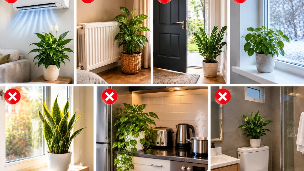 Shtatë vendet në shtëpi ku nuk duhet t’i vendosni bimët e brendshme (Lifestyle)