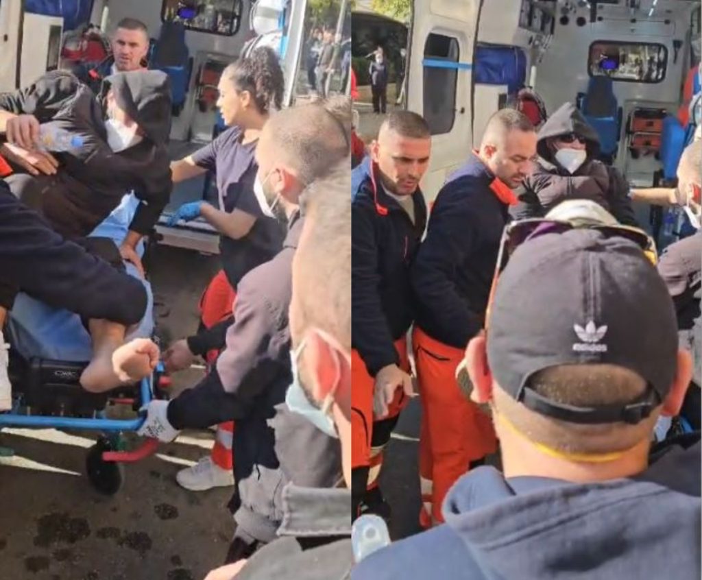 Tensionet te Ministria e Arsimit, transportohet me ambulancë edhe një protestues tjetër! Nis marshimi