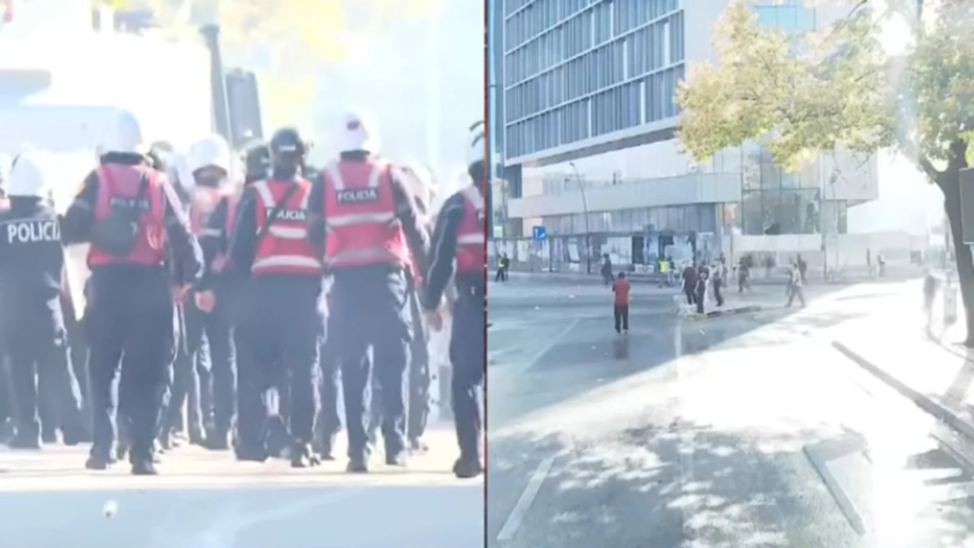 14:51 Nis ofensiva e policisë, efektivët përgjigjen me ujë, gaz lotsjellës dhe plumba gome. Protestuesit qëllojnë me fishekzjarre