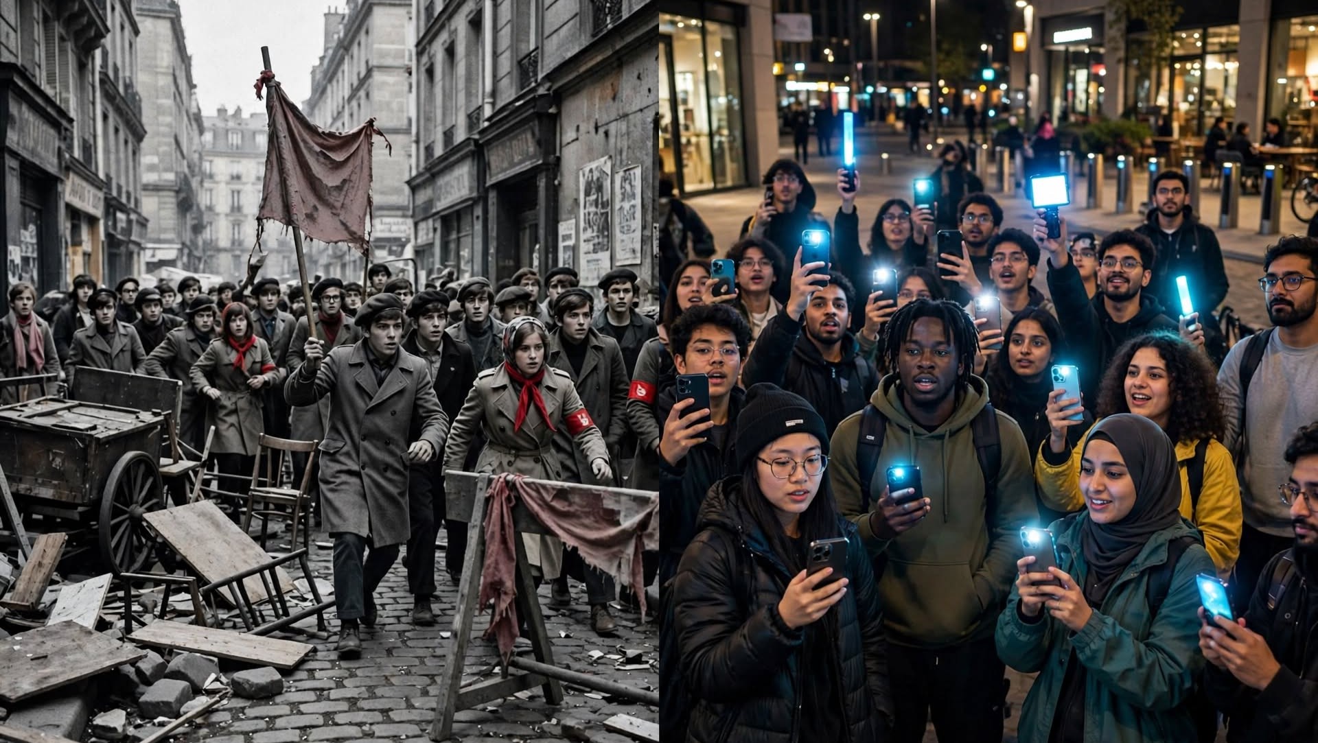 07:00 Nga Leonard Veizi/ Nga Parisi i vitit 1968 te protestat e vitit 2026: kur studentët sfiduan rendin e pasluftës dhe po sfidojnë rendin e pasigurisë